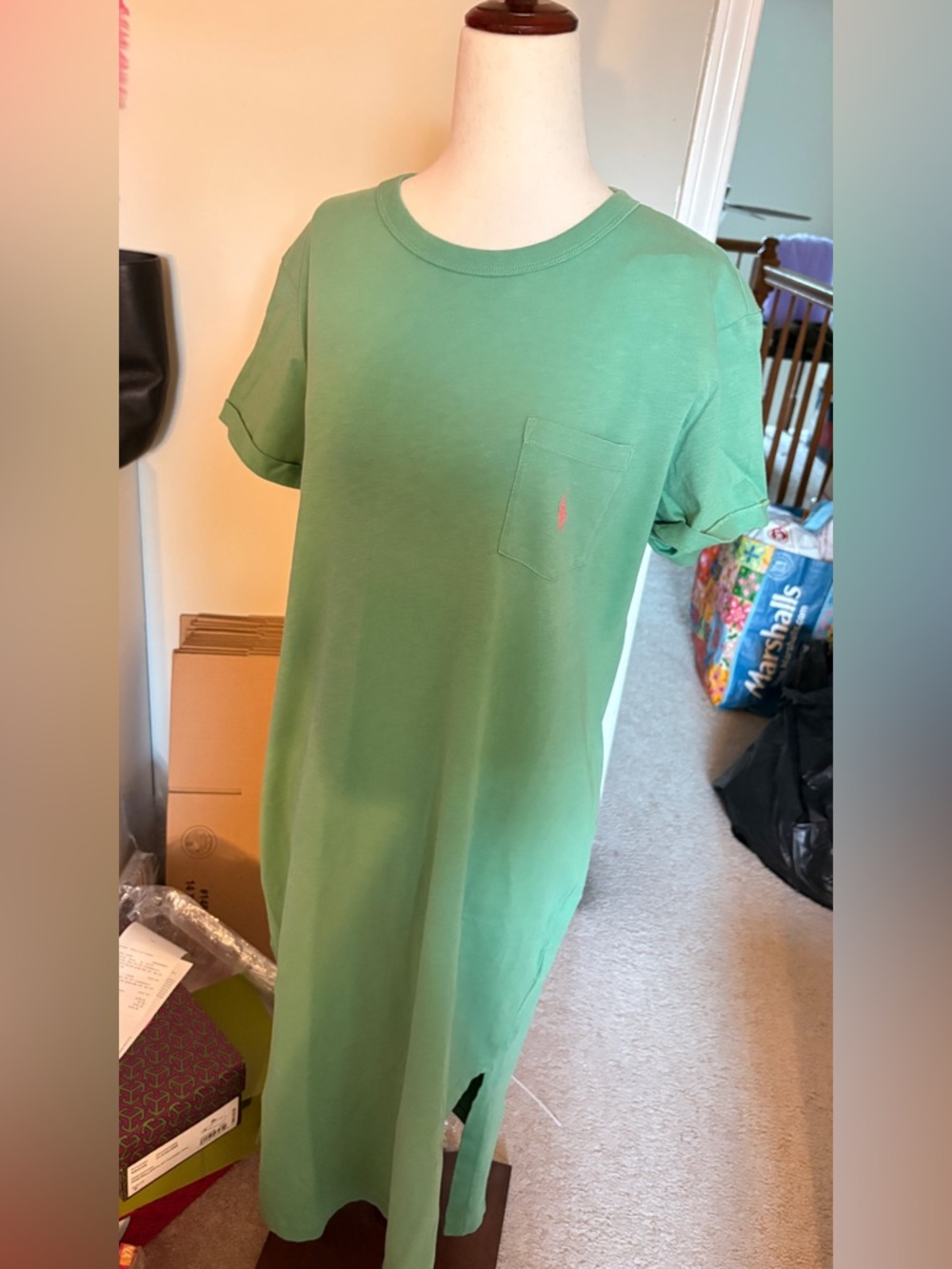Ralph Lauren Green womens shirt dress in medium